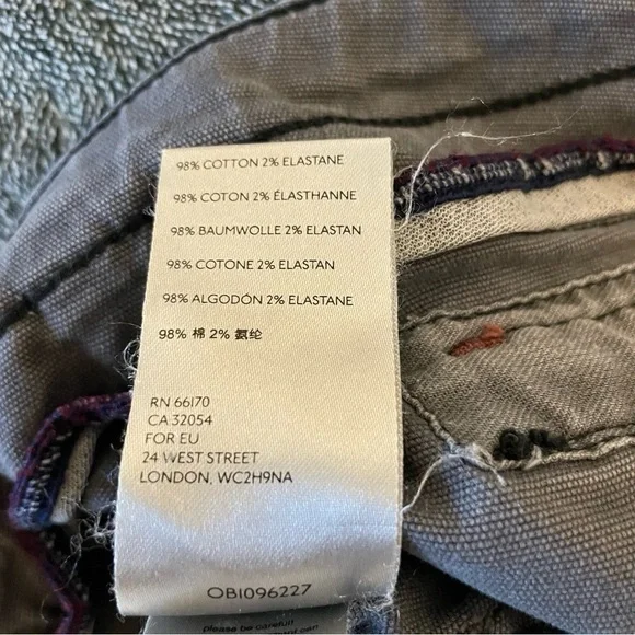 Anthropologie The Wanderer High-Rise Cargo Pants Grey Size 31 - Picture 10 of 14
